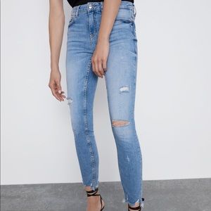 Zara Distressed Skinny Jeans